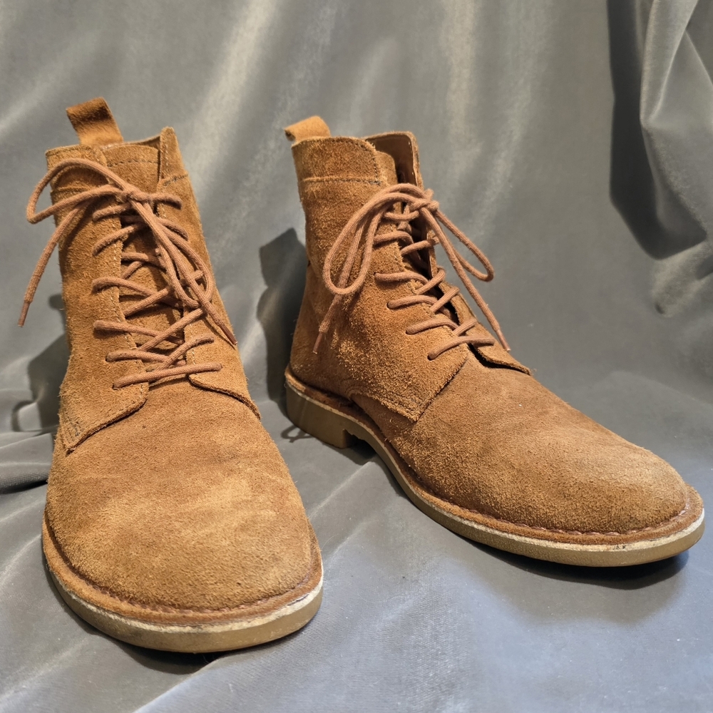 ZARA Men's Suede Lace-Up Boots